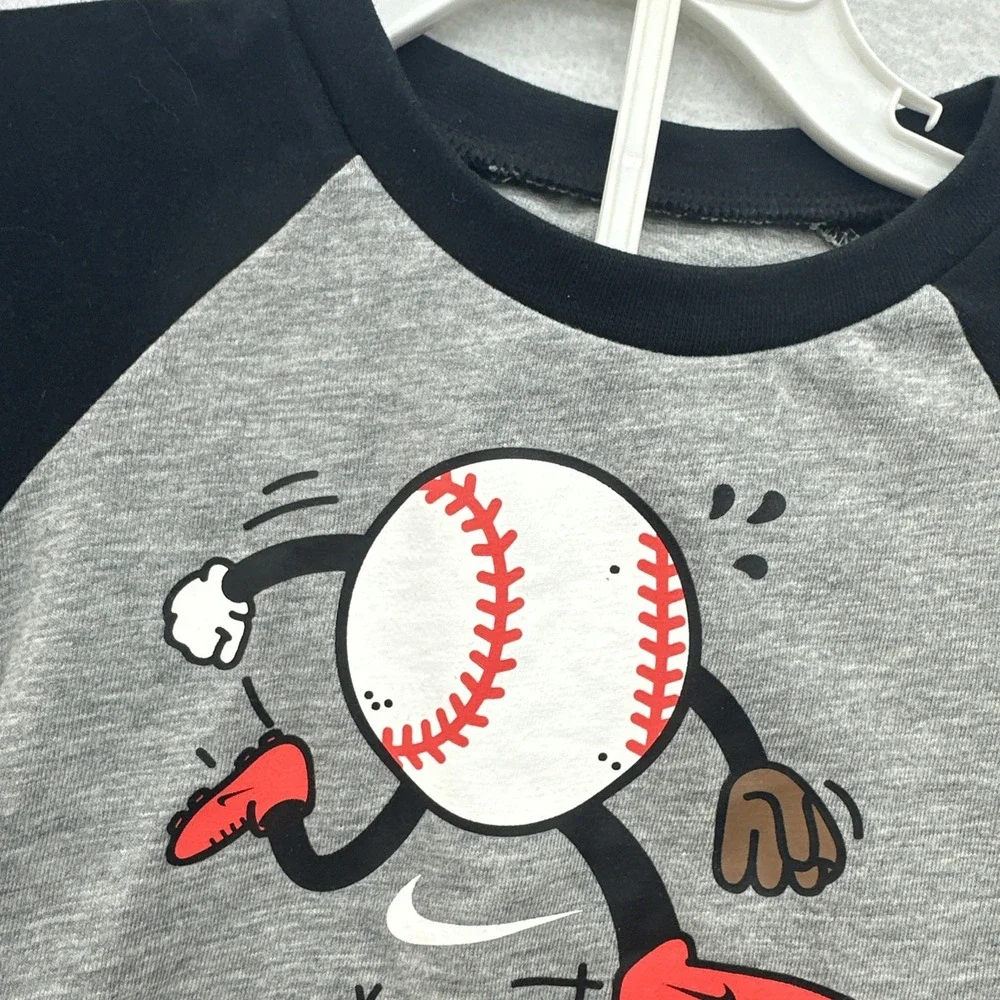 Nike Toddler Boys Baseball T-Shirt & Dri-FIT Shorts 2-Piece Set 12M NWT